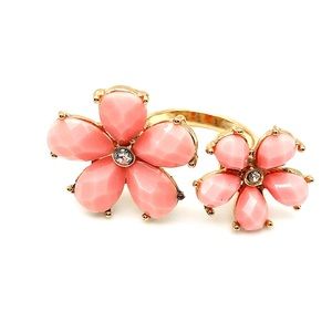 Pink Two Flower Ring